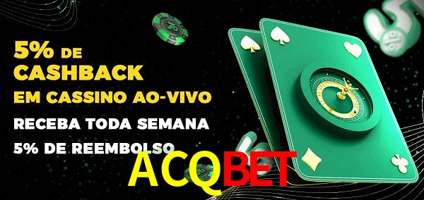 Promoções do cassino ao Vivo ACQBET